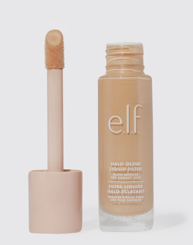 Halo Glow Liquid Filter, Halo Glow, Foundation Swatches, Makeup List, Glow Foundation, Elf Cosmetics, Elf Makeup, Makeup Needs, Glowing Makeup