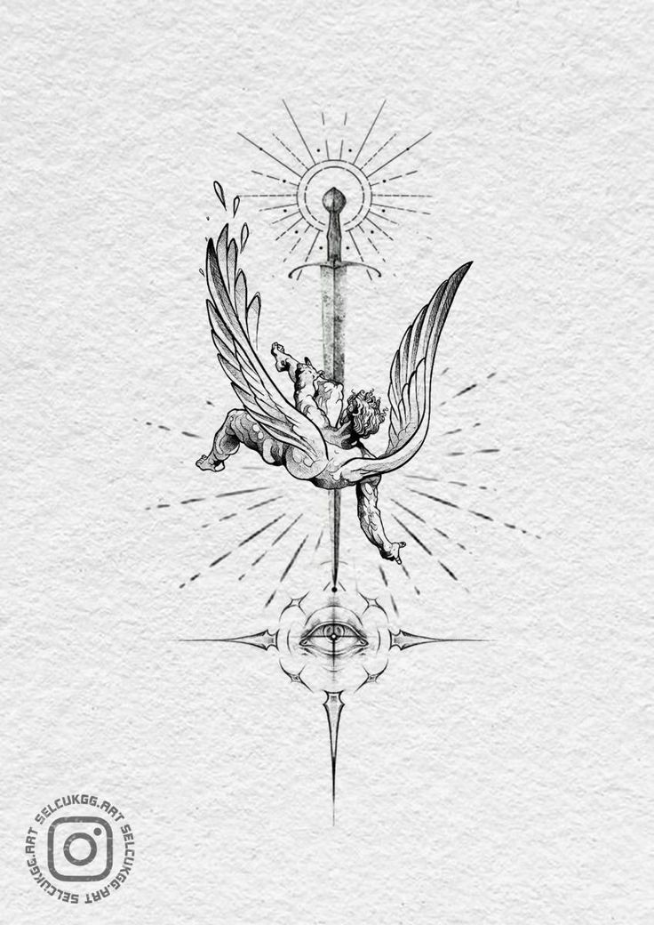 Lucifer Falling Tattoo, Angel Falling Tattoo, Icarus Back Tattoo, Icarus Tattoo Minimalist, Lucifer Tattoo Design, Icarus Falling Tattoo, Icarus Tattoos, Icarus Tattoo Design, Fall Of Icarus Tattoo