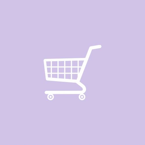 a shopping cart on a purple background