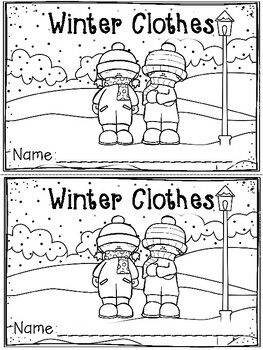 winter clothes coloring pages with two children in the snow and one is holding an umbrella