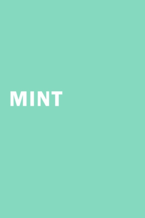 the word mint on a green background