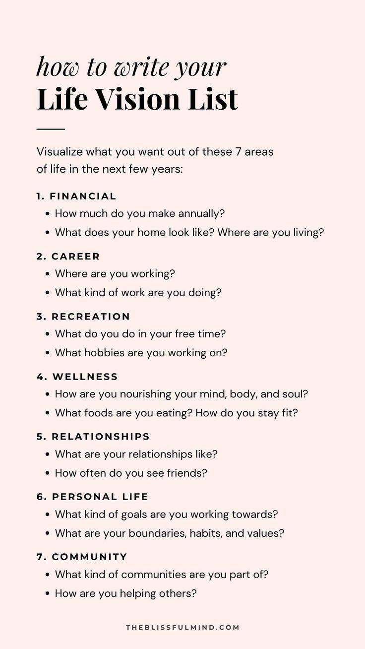 Life Vision List, Vision List, Healing Journaling, Life Vision, Self Care Bullet Journal, Trening Fitness, Writing Therapy, Vie Motivation, Get My Life Together