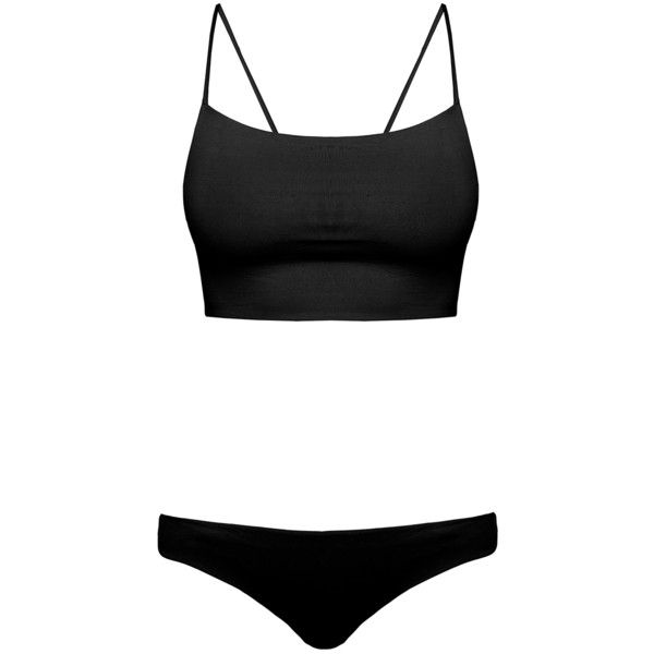 Melissa Odabash Cabana Black Cropped Racer-Back Bralette Bikini Set (320 BRL) ❤ liked on Polyvore featuring swimwear, bikinis, black, racerback bikini, tankini tops, racerback bikini top, racerback tankini top and swim tops Swimsuits Black, Crop Top Swimsuit, Racerback Swimsuit, Crop Swim Top, Mood Clothes, Tankini Swimsuit, Tankini Swimsuit Top, Cute Bathing Suits, Melissa Odabash