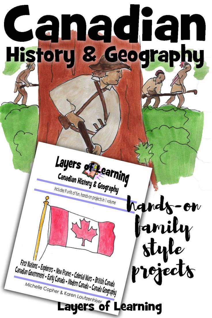 an advertisement for the canadian history and geography program