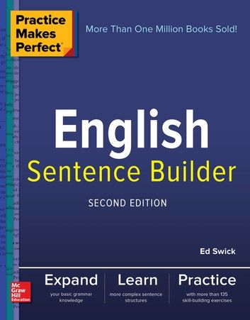 an english sentence builder book with the title