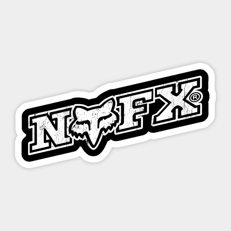 a sticker with the word nex in black and white on a gray background