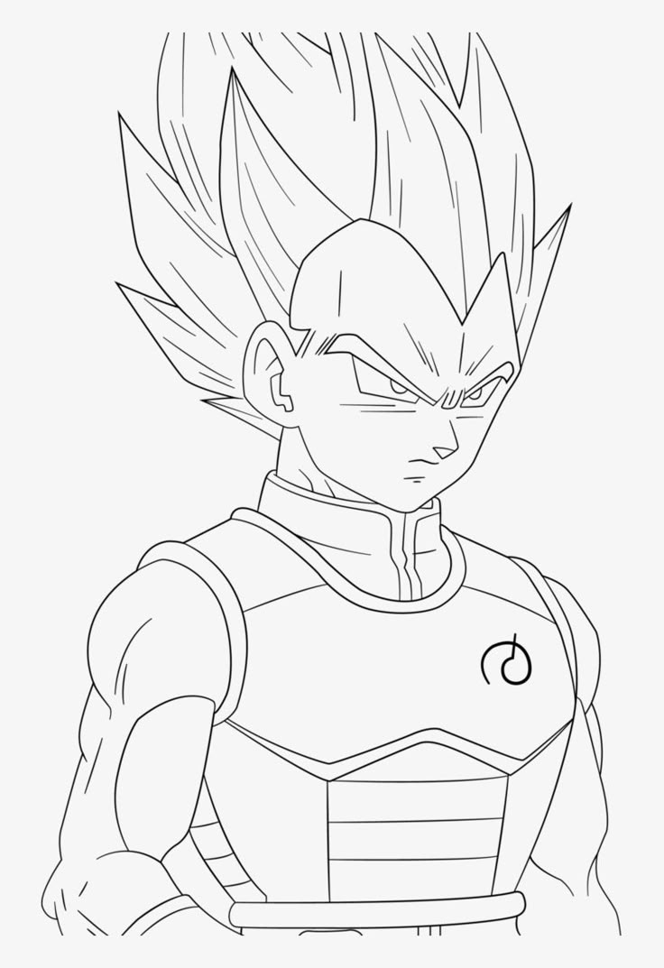 the dragon ball character is shown in this coloring page, which shows how to draw gohan