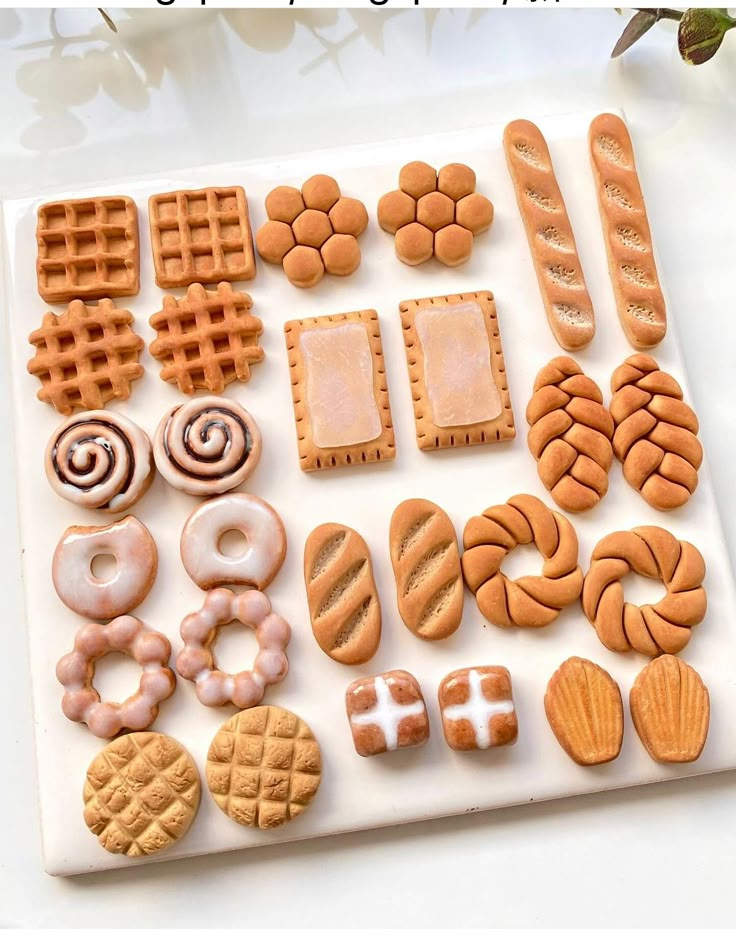 there are many different types of cookies on the tray