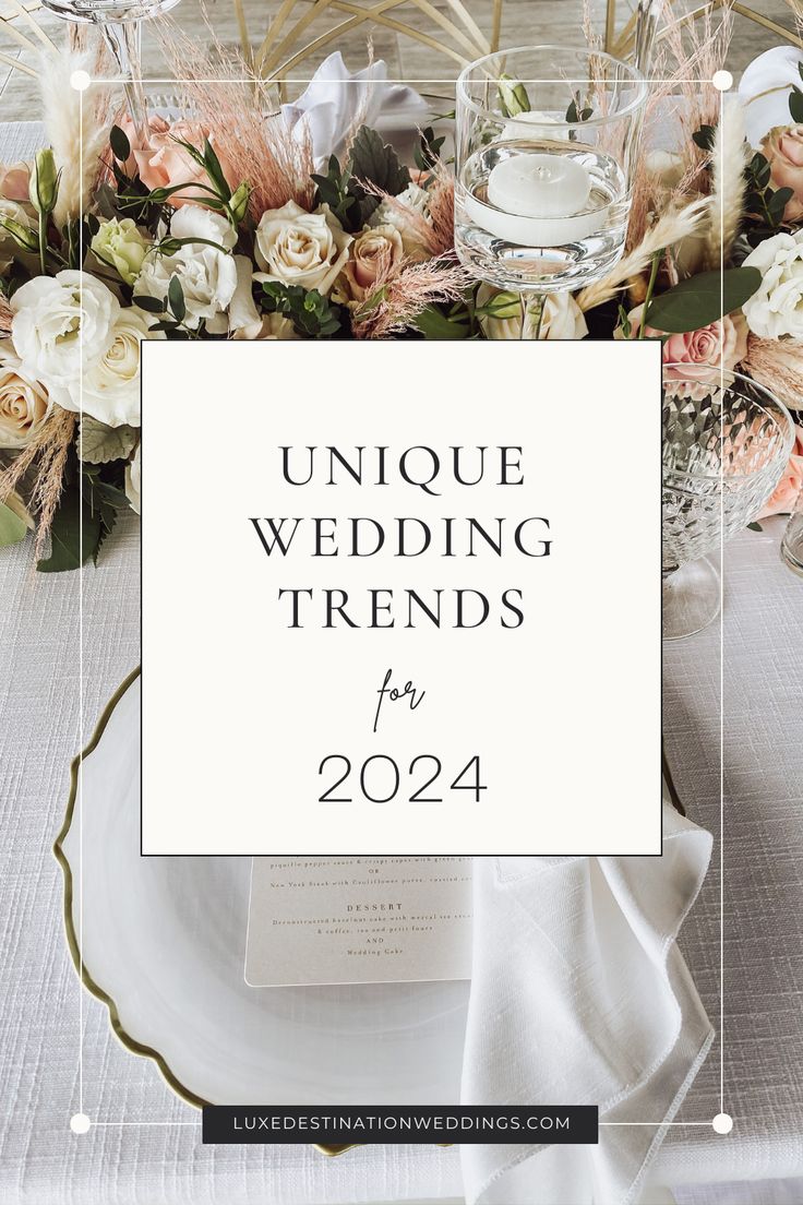 an elegant table setting with flowers and candles for a unique wedding trend from under $ 20