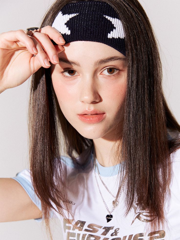 Editor's NoteLOTSYOU is inspired by the teen content we are passionate about and the culture of that era. - Star pattern point- Wide head band- Soft and stretchy- Comfortable to wear Measurements (in.)- Head Girth: 17.72 in.- Width: 8.66 in.- Height: 2.56 in. Composition & Care- 100% Acrylic- Avoid direct heat and moisture- Dry cleaning is recommended- Natural dry in shade- We inform that it may cause color transferDesigner- by LOTS YOU Sporty Headband, Headband Aesthetic, Thick Headband, Button Headband, Thick Headbands, Head Bands, Pretty Stuff, Star Pattern, Head Band