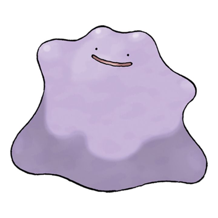 an image of a purple creature with a smile on it's face