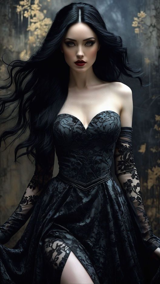 Side Profile Of A Woman, Bella Kotak, Kyle Thompson, Brooke Shaden, Black Hair Pale Skin, Wavy Blonde Hair, Vampire Beauty, Woman With Black Hair, Hair Pale Skin