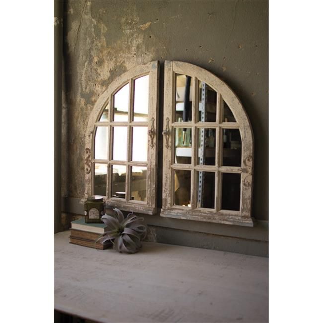 Gettingourinspirationfromsalvagedwindows,withweatheredimperfections,Ourarchedwindowpanemirrorswilladdanaccentedbeautyandadddimensiontoyourroom.Arrangetogetherorseparatewithagreatdecorativeitemorartbetweenthem.Features40x31.5in.ArchedWindowMirrorsSetof2SpecificationsColor:WhiteSize:40x31.5in.Weight:18.6lbs Window Mirrors, Arched Window Mirror, Mirrors Vintage, Window Pane Mirror, Farmhouse Style Lighting, Distressed Mirror, Rustic Wall Mirrors, Mirror Wall Bedroom, Farmhouse Remodel