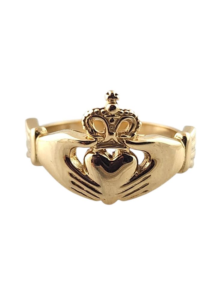 14 Karat Yellow Gold Claddagh Ring Size 7

This gorgeous claddagh ring was meticulously crafted from 14K yellow gold and will look gorgeous on anybody!

Ring size: 7

https://www.etsy.com/listing/1793654866/14-karat-yellow-gold-claddagh-ring-size

#Jewelry #Ring #Gold Diamond Claddagh Ring, Mens Claddagh Ring, Gold Claddagh Ring, Irish Ring Claddagh, Contemporary Engagement Rings, Claddagh Ring, Hands Holding, Claddagh Rings, Contemporary Ring