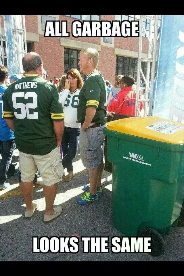 some people are talking to each other in front of a garbage can with the caption, looks the same