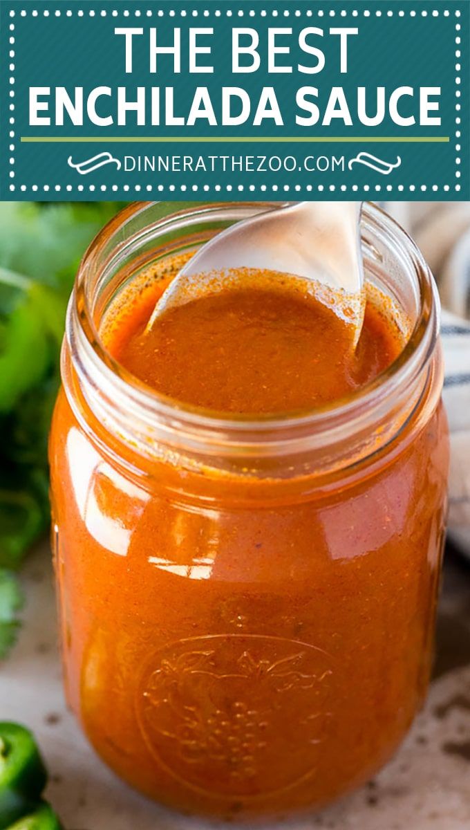 the best enchilada sauce in a mason jar