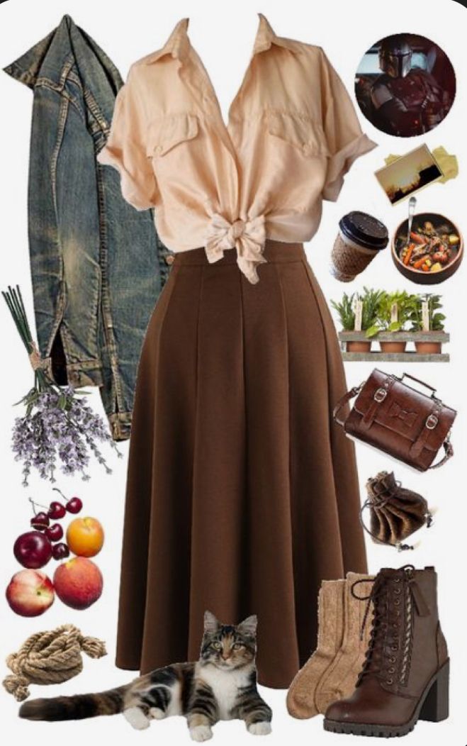 Dark cottagecore outfit, little bit gay���🤌, credits to image owners Stile Blair Waldorf, Adrette Outfits, Cottagecore Outfit, Fest Outfits, Mode Hippie, Academia Outfits, Academia Fashion, Cottagecore Outfits, Cottagecore Fashion