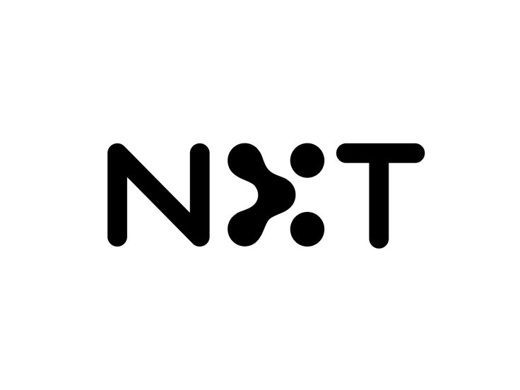 the letters n and t are black on white