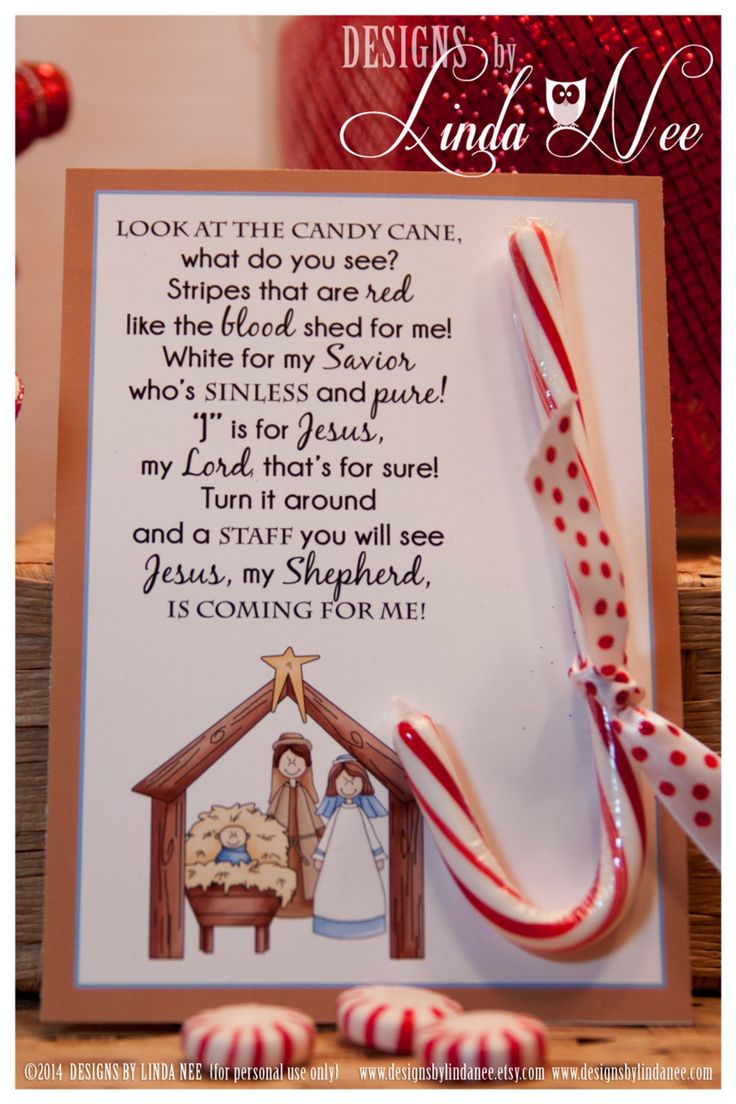 a christmas card with candy canes on top of it and a message to santa