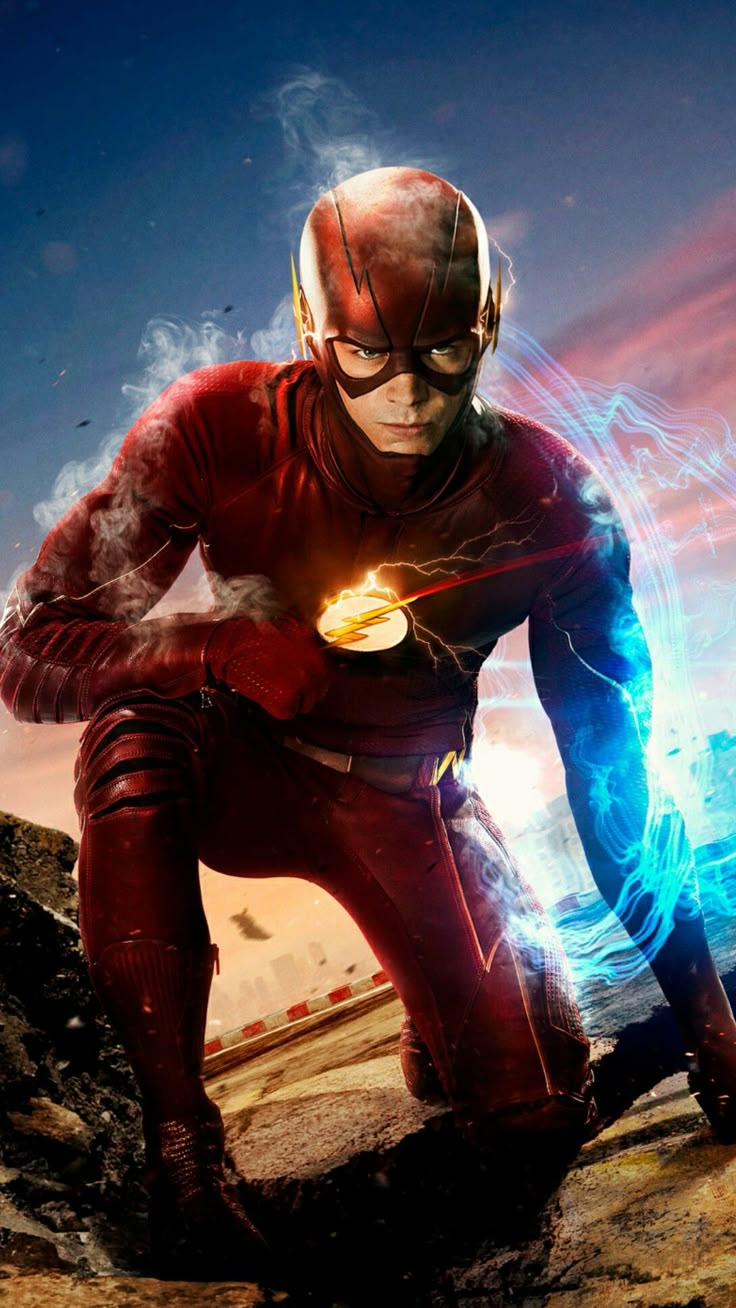 an image of the flash in dc comics - lover app on iphone or tablet device