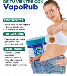 Vicks Vaporub Uses, Vicks Vaporub, Abdominal Fat, Health Skin Care, Cotton Ball, Health And Beauty Tips, Natural Medicine, Weights Workout, Health Remedies