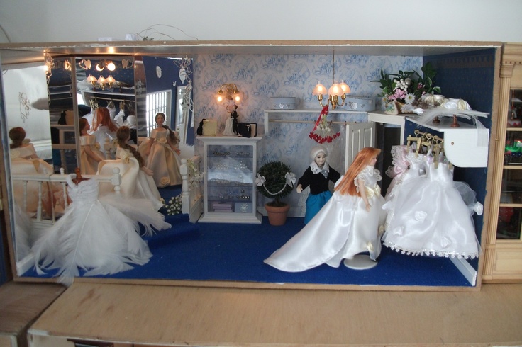 the dolls are dressed up and ready for their wedding