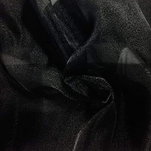 the black fabric is very soft and shiny