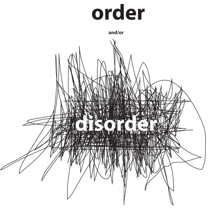 an image of the title for disorder, written in black and white on a white background