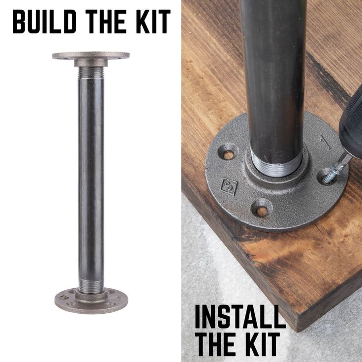 an image of a metal object on top of a wooden table with the words build the kit