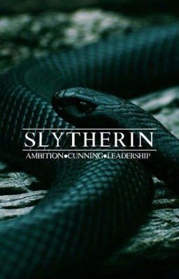 a black snake with the words slytherin on it