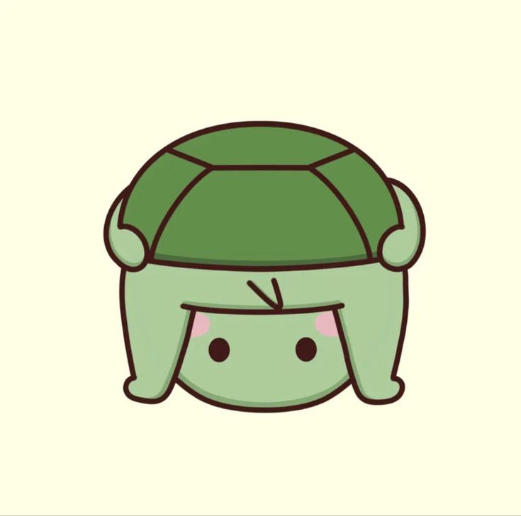 a cartoon turtle with a hat on its head