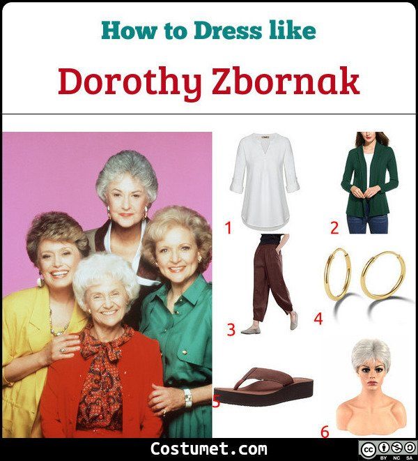 how to dress like dorothy zbornak from the golden girls costume