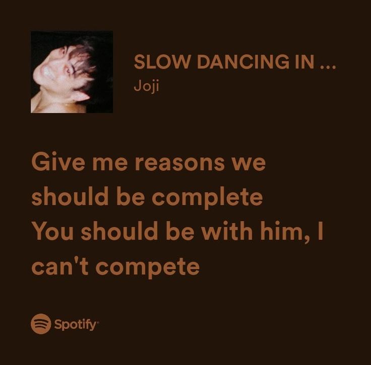 a man with his head in his hands and the words slow dancing in joji above him