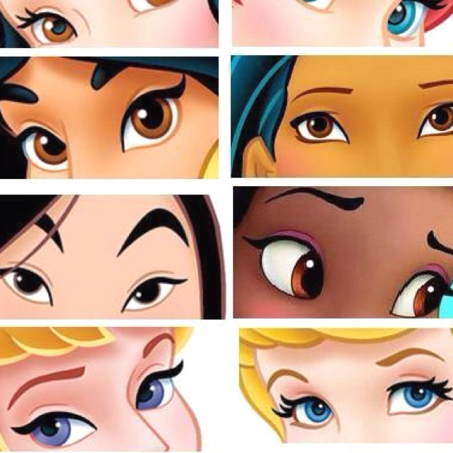 many different colored eyes are shown in this cartoon character's avatars, including one with