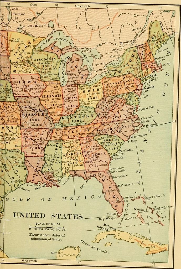 Map Of The United States In 1787 - 7 Days To Die Map