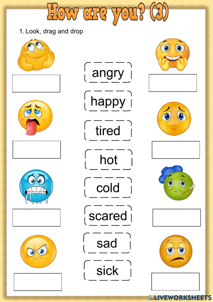 a worksheet with the words how are you? and emoticions on it