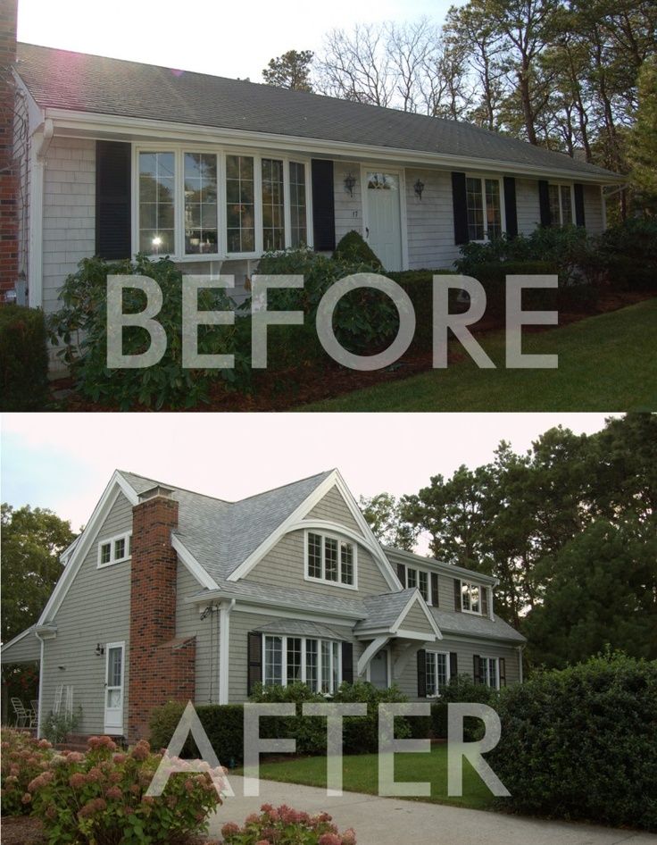 before and after pictures of a house