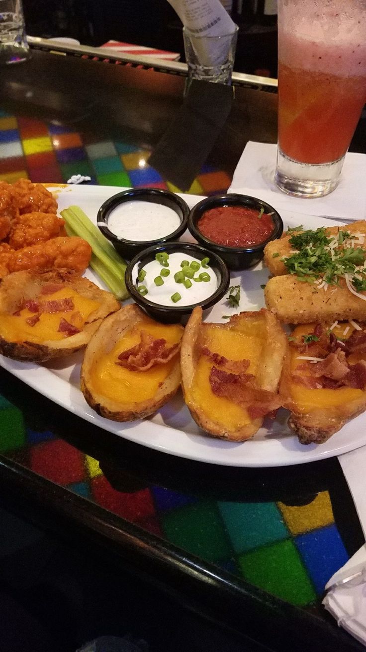 a white plate topped with different types of food