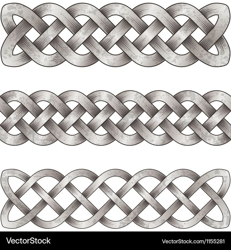 four different types of braids on white background epst file available for use in web design