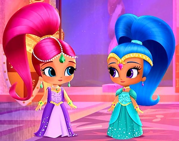 Shine | Shimmer and Shine Wiki | Fandom Shimmer And Shine Outfit, Shimmer And Shine Costume, Shimmer And Shine Characters, Shine Costume, Disney Duos, Shine Dress, Duo Costumes, Shimmer Shine, Pink Gem