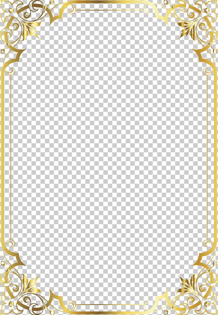 an ornate frame with gold trimmings on a transparent background, in the shape of a