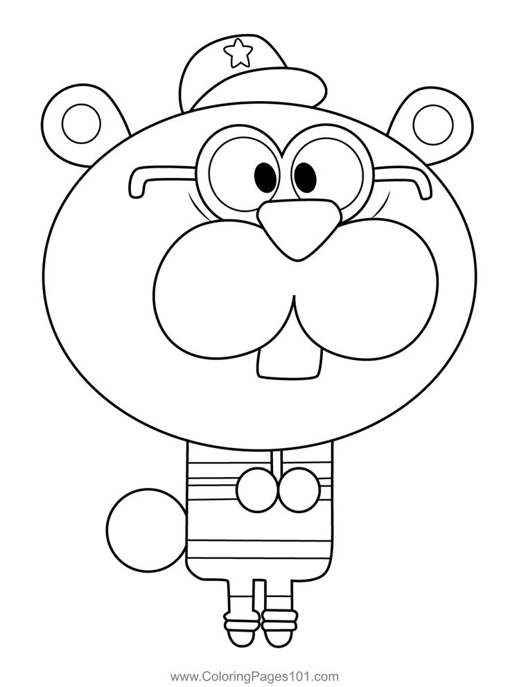 Eugene Hey Duggee Coloring Page | Coloring pages, Printable coloring ...