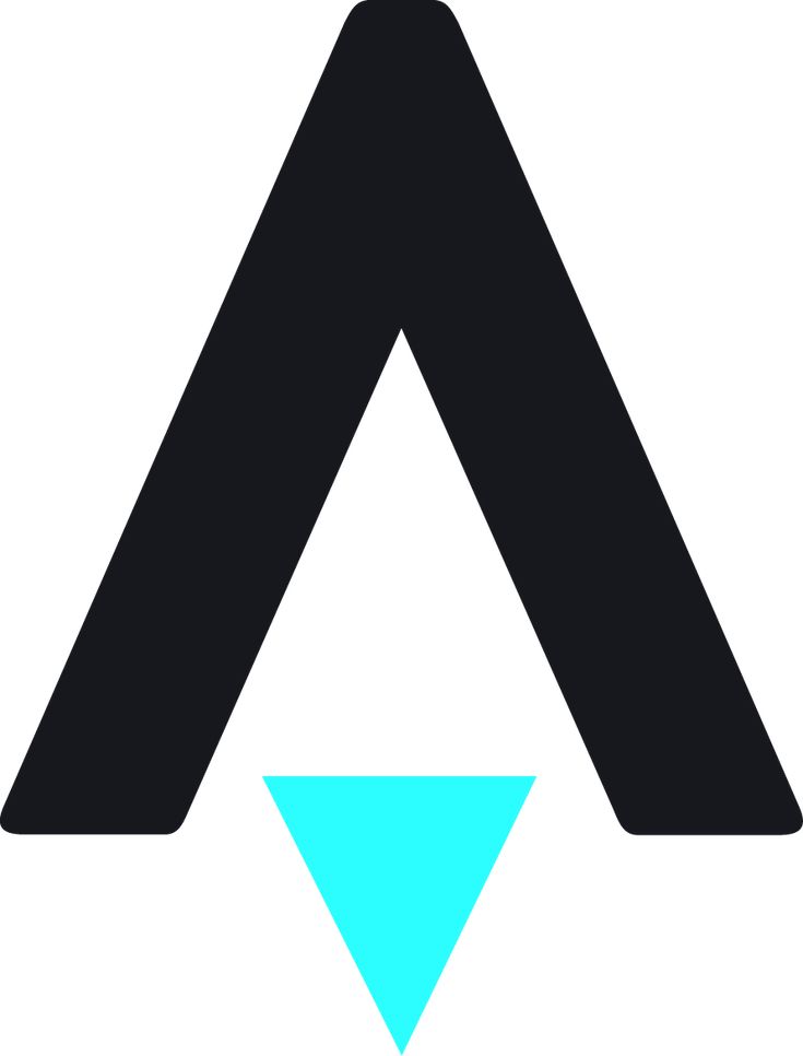 an image of a triangle with the letter a in it's center and bottom corner