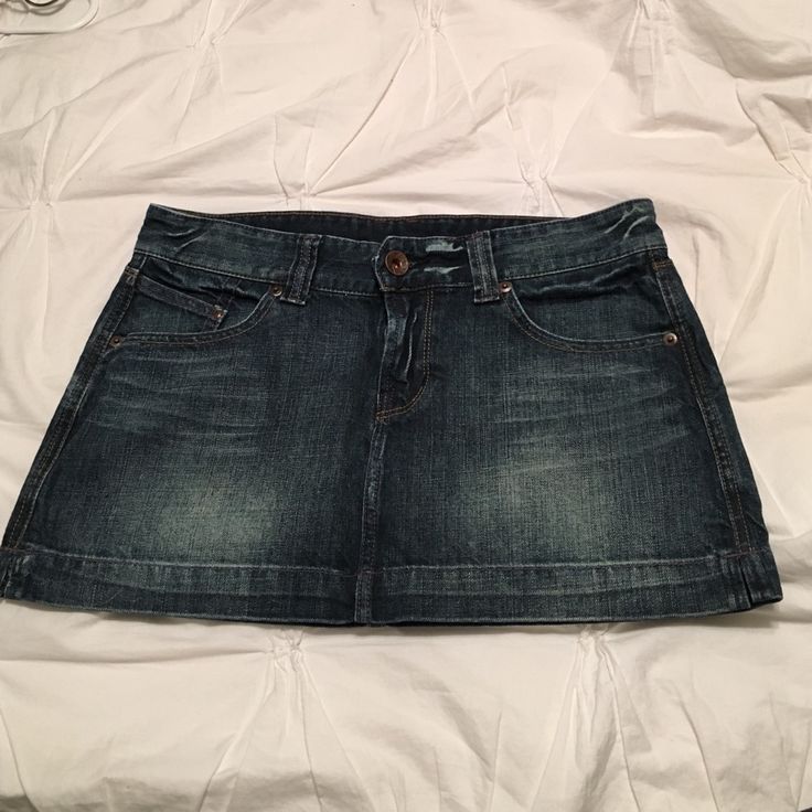 Never Worn. Mint Condition. Jean Miniskirt, Button Down Mini Skirt, Black Jean Skirt, Distressed Jean Skirt, Jean Mini Skirt, White Mini Skirt, Jean Mini Skirts, Black Jean, Sequin Mini Skirts