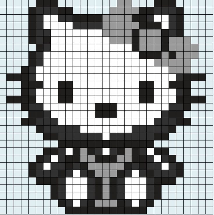 an image of a cross stitch pattern with a cat on it's head and eyes