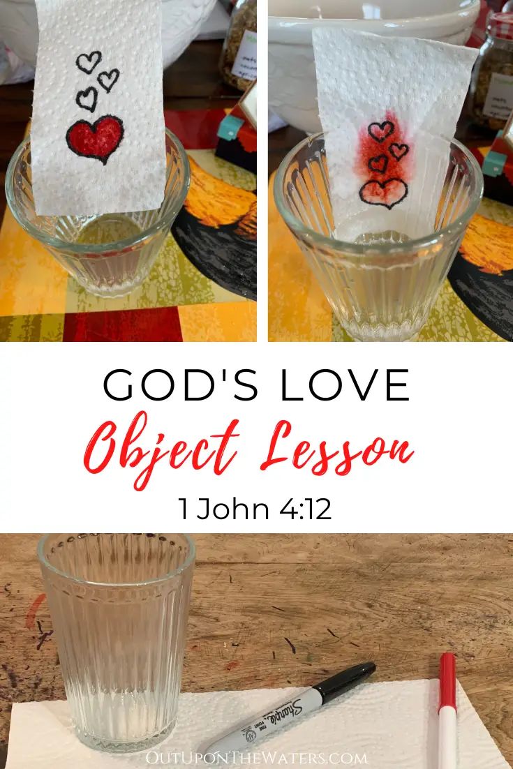 Object Lessons For Teens, Love Object Lesson For Kids, Quick Bible Lessons For Kids, Summer Bible Lessons For Kids, Love Object Lesson, Free Sunday School Lessons For Kids, Bible Experiments, Bible Science Experiments, Fun Bible Lessons For Kids