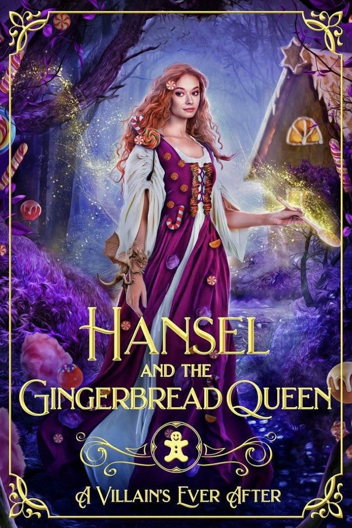 the cover to hansel and the gingerbread queen, featuring an image of a woman in