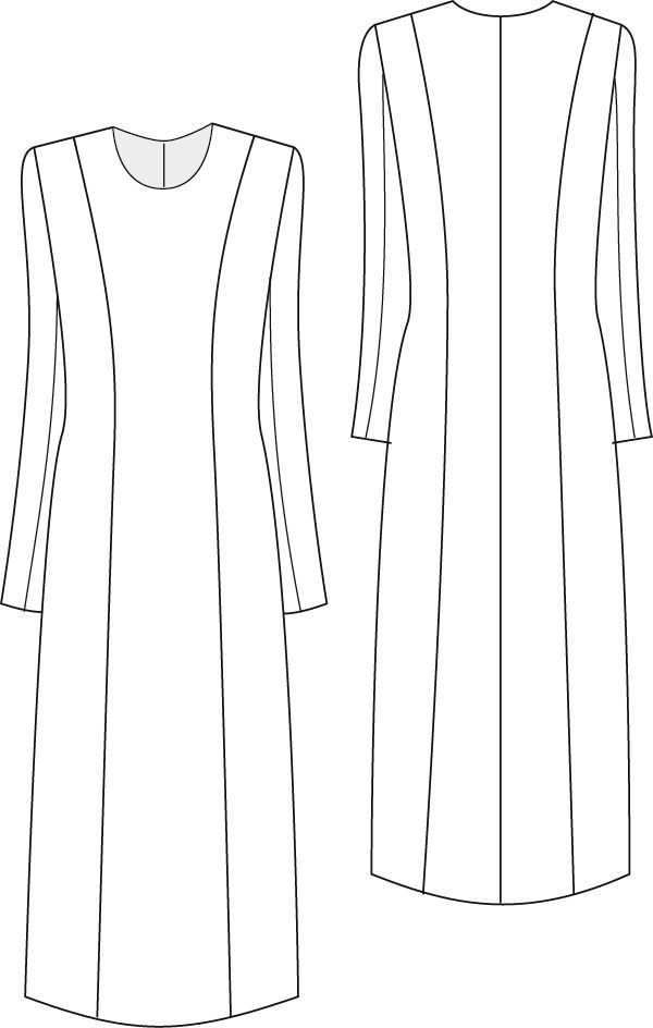 Panel Dress with Sleeves PDF Sewing Pattern / Block by Angela Kane Womens Dress Patterns, Panel Dress Pattern, Sketch Dress, Sleeveless Dress Pattern, Princess Line Dress, Flare Dress Pattern, Sewing Videos, Pencil Skirt Pattern, Sundress Pattern