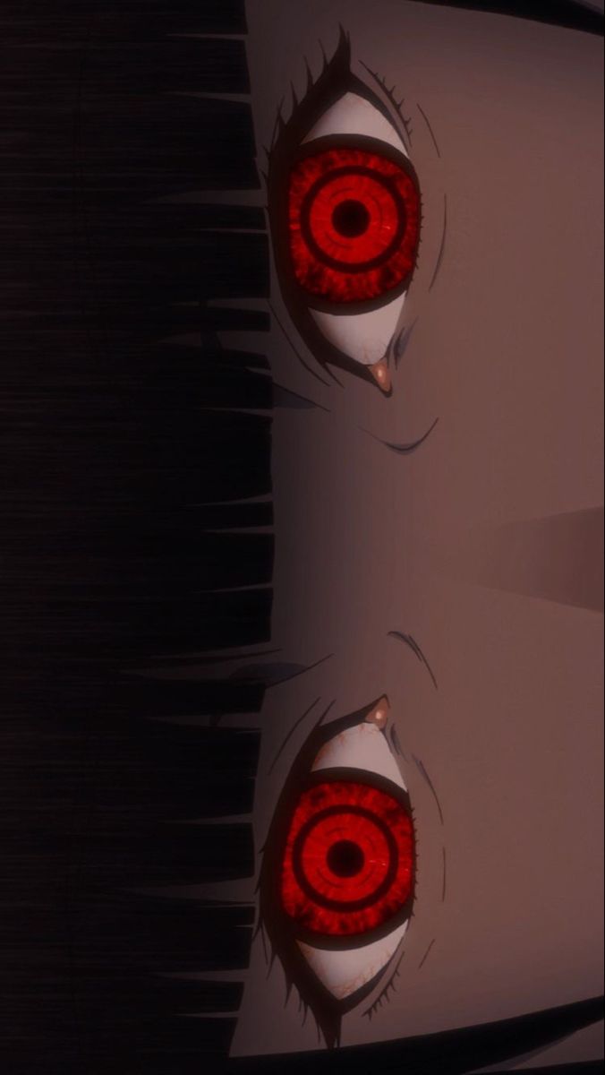 two red eyes are seen in this animated image