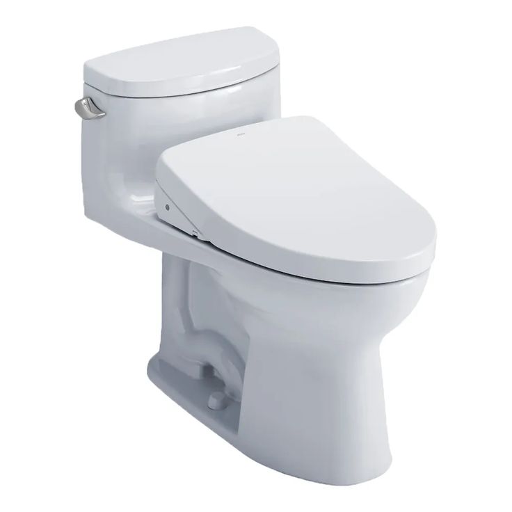 TOTO brings you smart bathroom technology for a more convenient life. The TOTO MW6343056CEFG#01 is an advanced one-piece toilet from the Supreme II collection. It is equipped with the WASHLET+ S550e high-tech electronic bidet that doesn't skimp on functionality. Featuring a heated seat, deodorizer, warm water rinsing, and the PREMIST pre-misting function to reduce grime adherence, this top-of-the-line toilet increases the comfort and hygiene of your everyday toilet experience. Another awesome feature is the auto-open/close lid and a night light that gives you convenience when nature calls in the late evening.The innovative elongated bowl of this toilet is coated with the CEFIONTECT glaze that helps improve hygiene in your bathroom by preventing mold and bacteria from thriving on ceramic su Smart Bathroom Technology, Bathroom Technology, Toto Toilet, Smart Bathroom, Solid Waste, New Toilet, Bidet Toilet, Heated Seat, One Piece Toilets